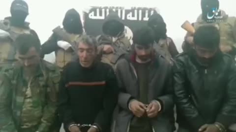 ISIS spreads a video Kurdish militiamen captured during attack against Gveran prison
