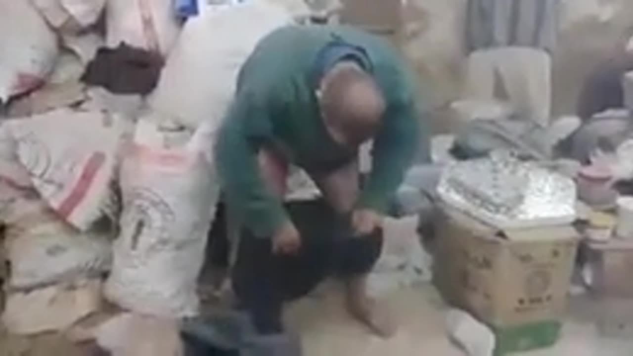 The mouse in the man's pants is funny