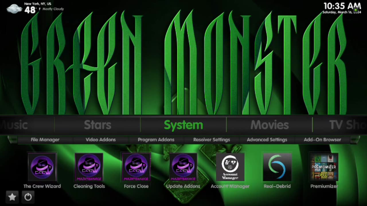 Green Monster Kodi Build - Recommended Kodi Build