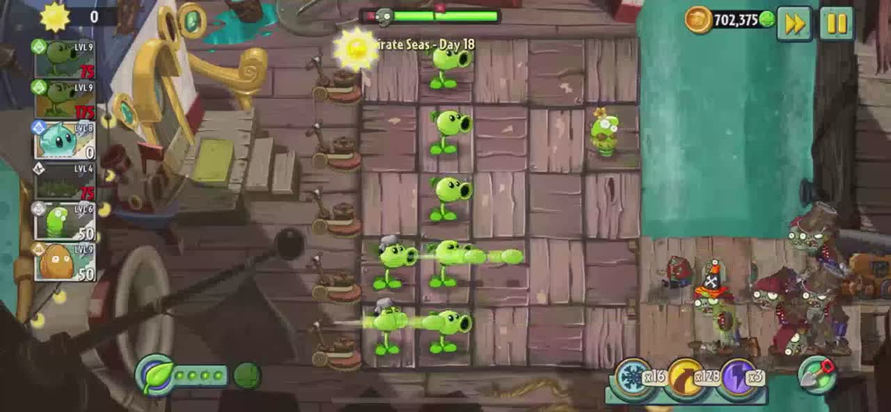 Plants vs Zombies 2 Pirate Seas - Day 18