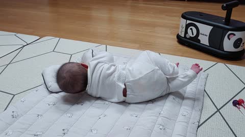 Baby's tough flipping