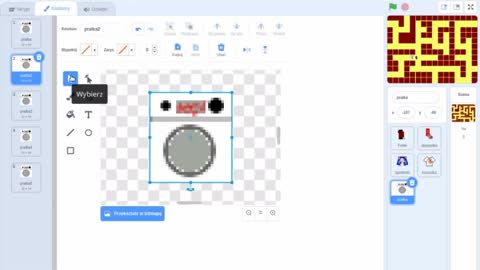Tworzenie gry "Labirynt" cz. 4- Scratch+Gimp