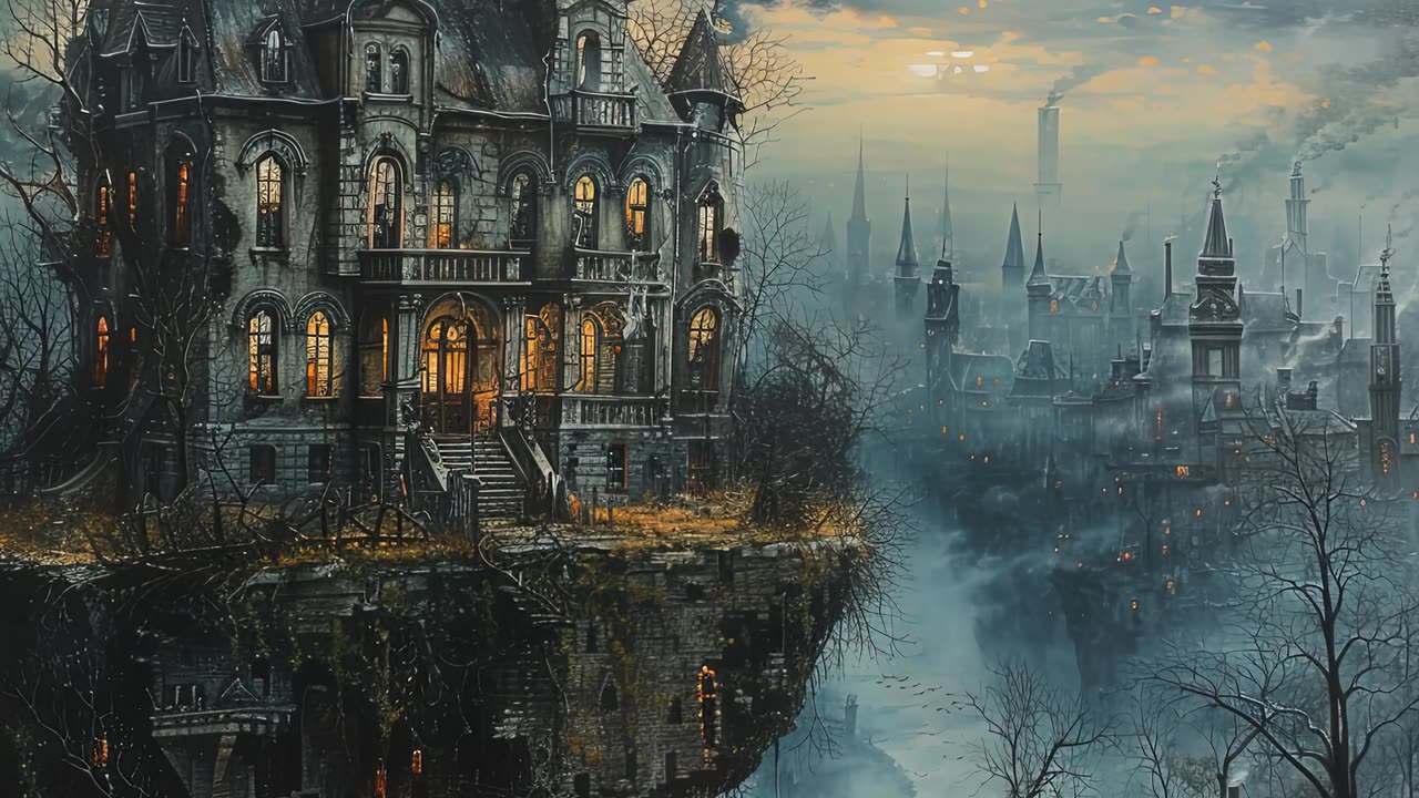 Horror Houses | AI Science Fiction and Fantasy Digital Art Lookbook Showcase