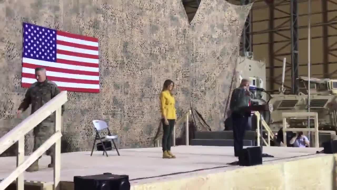 President Donald Trump's reception in Iraq