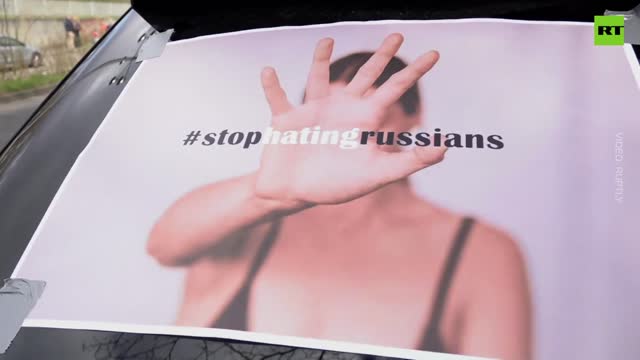 Pro-Russian motorcade meets counter-demo in Germany’s Hanover