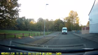 Man Stops a Driverless Delivery Van