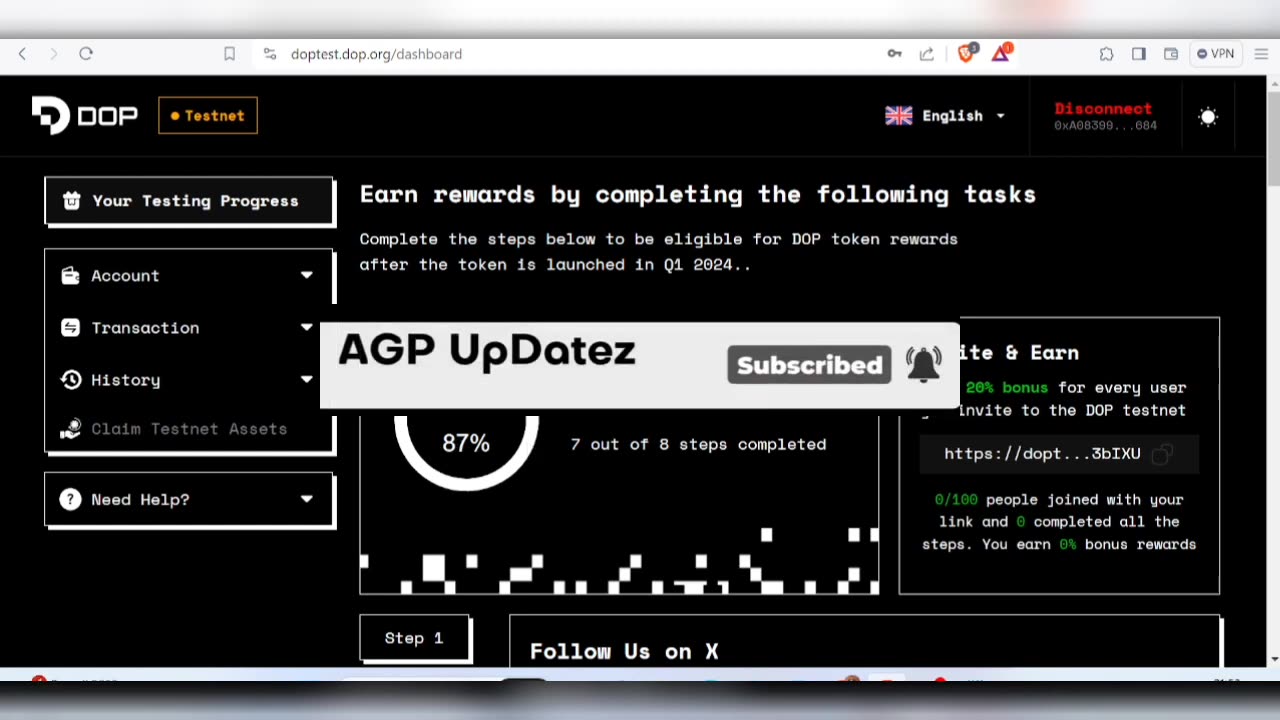DOP TESTNET GUIDE || STILL NOT LATE TO PARTICIPATE || POTENTIAL $1,000 || DON'T FADE