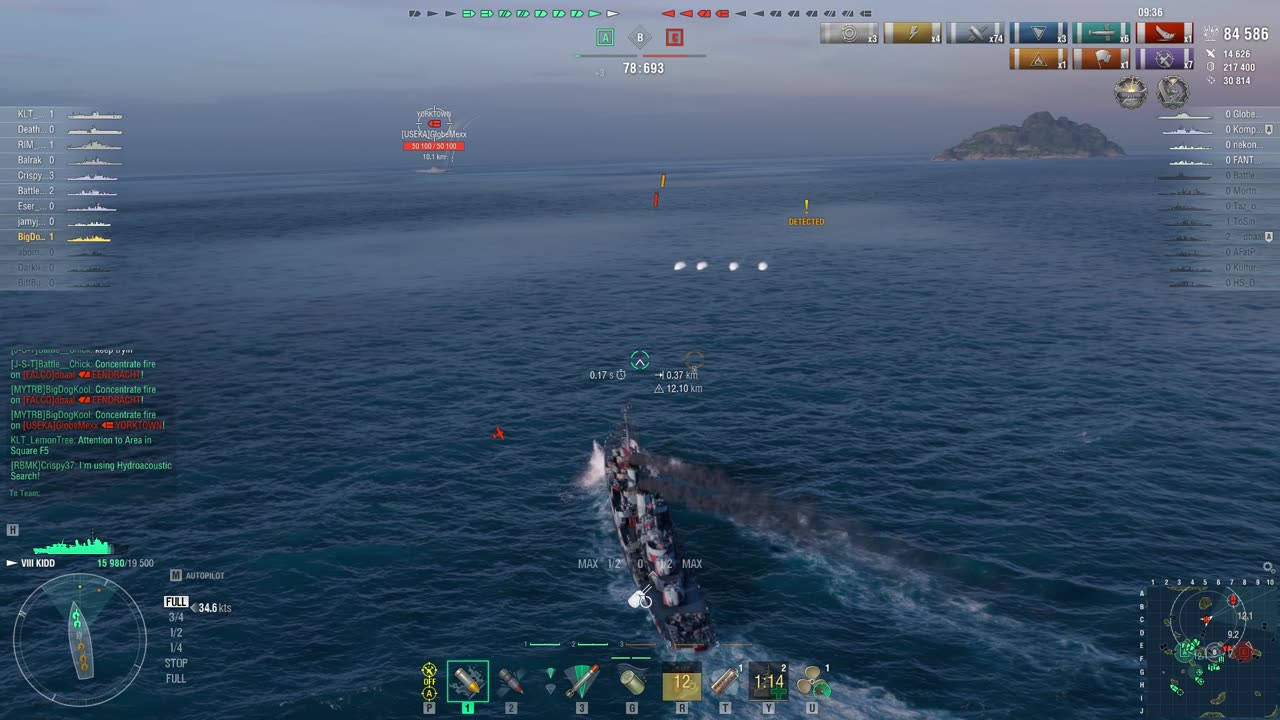 World of Warships in the Kidd