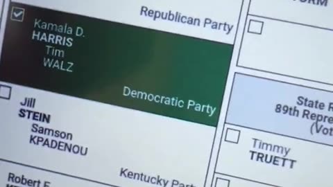 Laurel County voter not being able to select Trump’s name on the voting machine