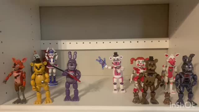 Fnaf figures and opening