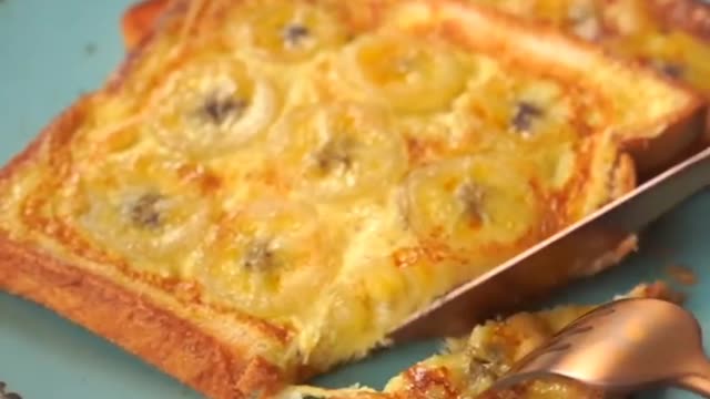 French banana toast recipe 😋😍.