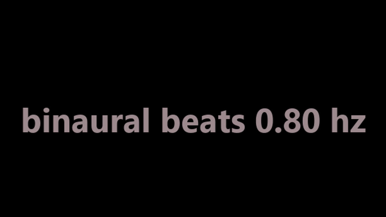 binaural beats 0.80 hz