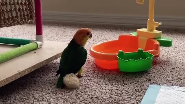 He’s cautious with his water lol