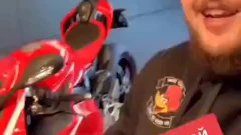 how proud he is of this stool