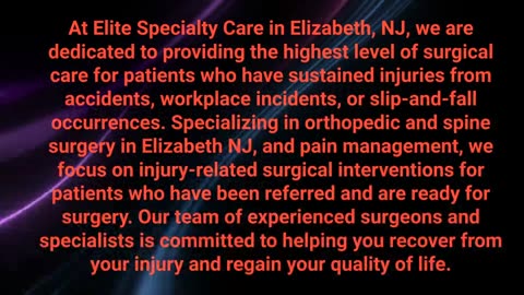 Elite Specialty Care : Trusted Spine Treatment in Elizabeth, NJ