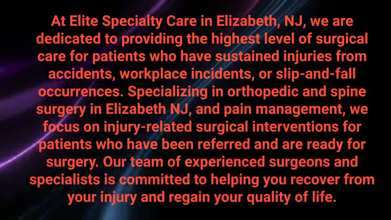 Elite Specialty Care : Trusted Spine Treatment in Elizabeth, NJ