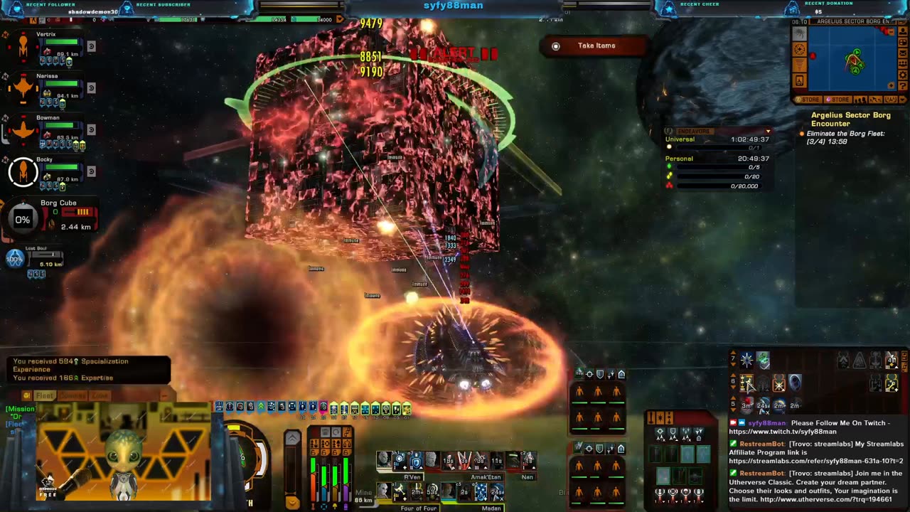 syfy88man Game Channel - STO - Red Alert Event Last Day fun, Short Video