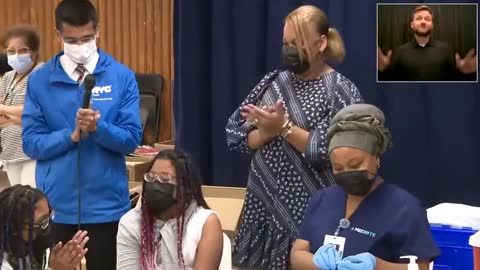 BREAKING: First 5-11 year olds are getting injected with COVID-19 vaccines in New York City.