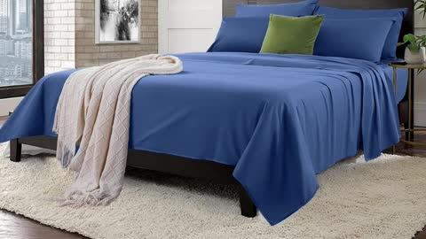 Bamboo Sheets King Size Bed Sheets 6 Piece Set,