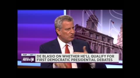 Bill de Blasio whines about DNC debate eligibility requirements