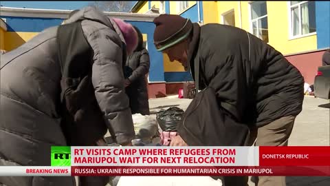 RT visits camp where Mariupol refugees wait for relocation March 24th, 2022