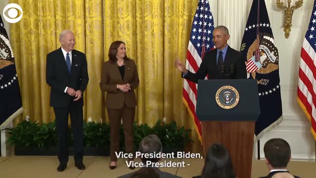 Obama Jokingly Calls Biden Vice President Biden During White House Event