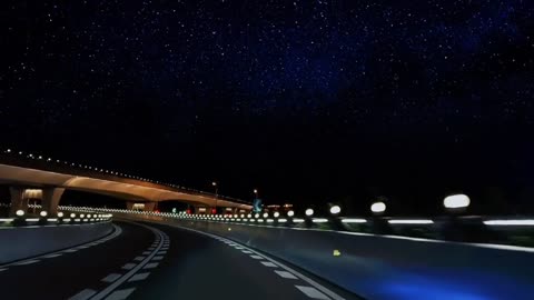 Meteor at night