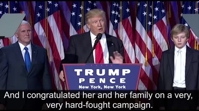 Trump's grand speech