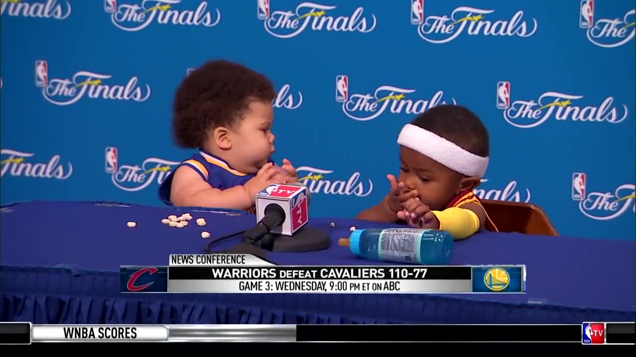 Baby curry vs baby lebron