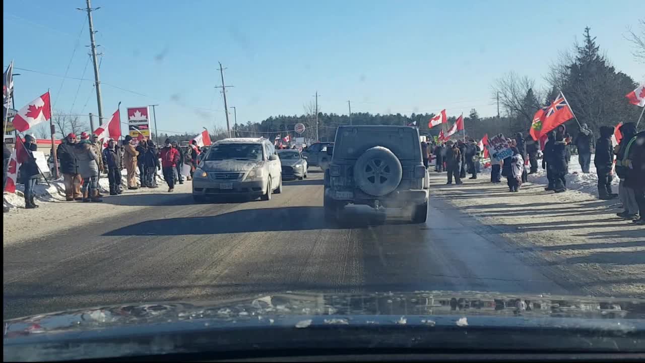 Freedom Convoy 2022 North Bay, ON