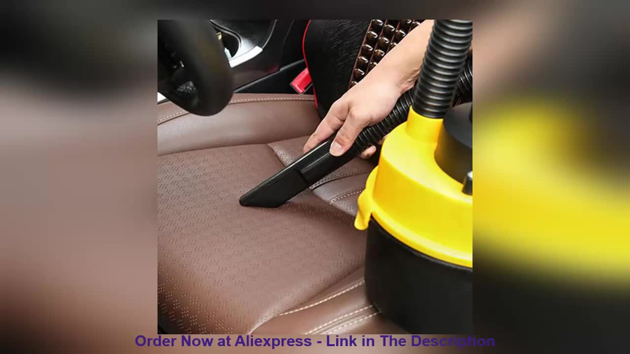 ❄️ Car Dry Wet Canister Vacuum Cleaner DC 12V 60W High Power Portable Car Vacuum Universal