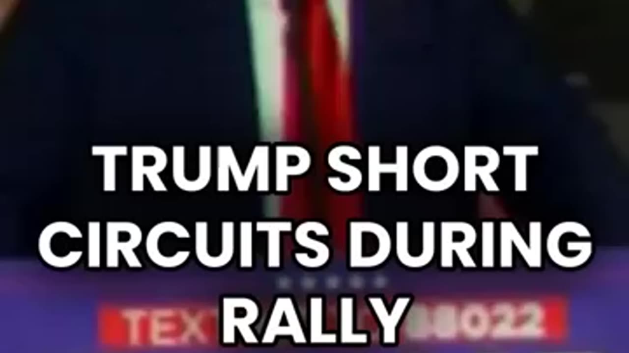 Trump UNABLE TO SPEAK, Short Circuits During Rally