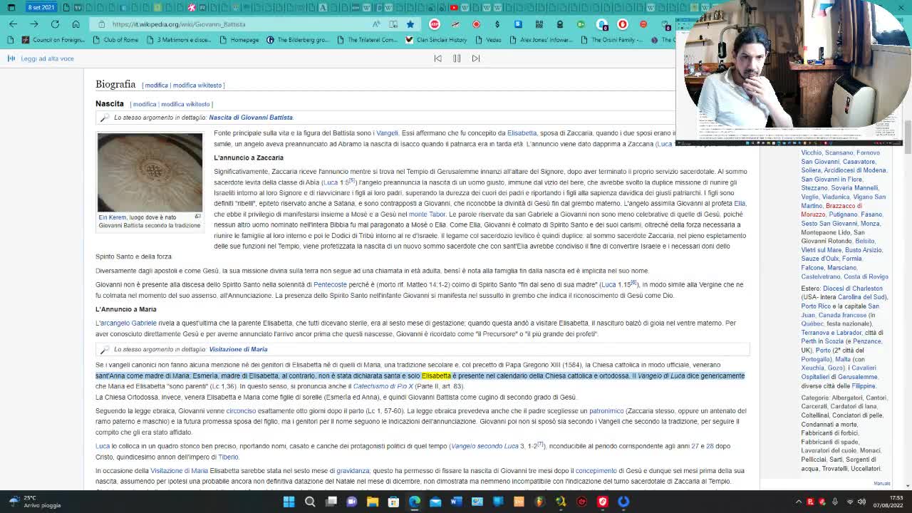 Parliamo di merdaglia massonica e di San Giovanni il Battista e le maledizioni lanciate sui massoni,pagani,gesuiti e su varie città e nazioni del mondo e tutti i loro abitanti peccatori e bestemmiatori che moriranno nei loro peccati