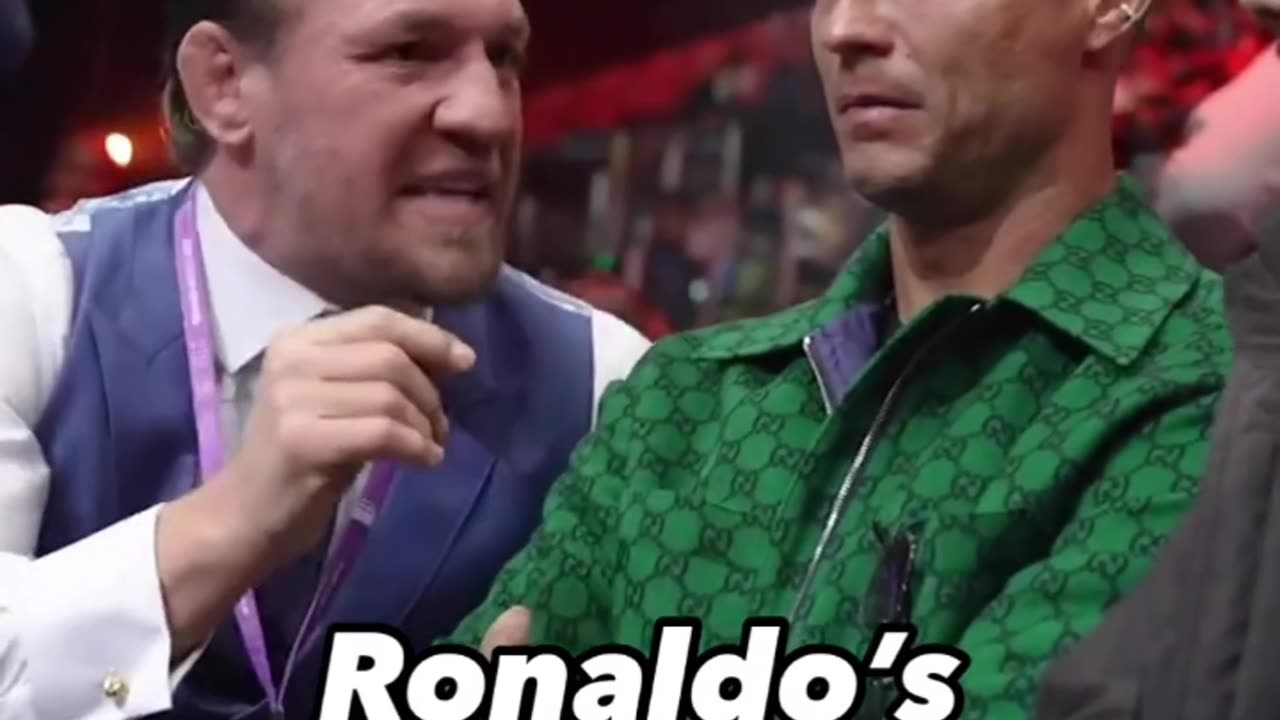 Cristiano Ronaldo thrilled to be sitting next to Conor McGregor