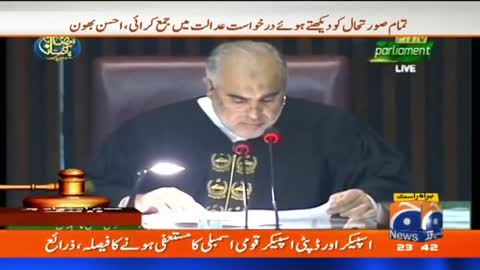 Breaking News: PTI's Asad Qaiser resigns over no-confidence motion..!!