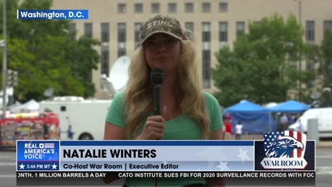 Natalie Winters says the people outside the courthouse have a message for the Deep State