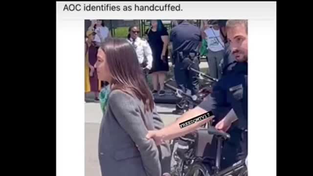 AOC fake arrested