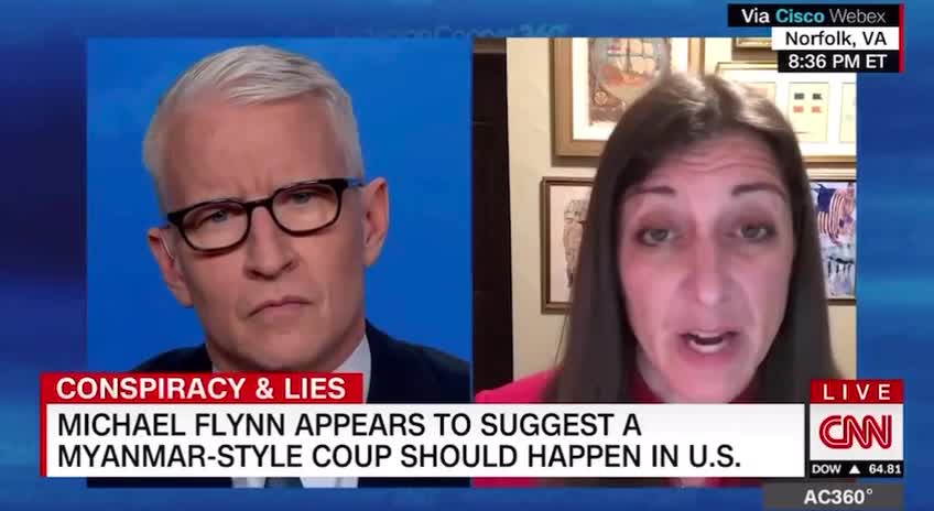 Anderson Cooper "shocked" with Flynn