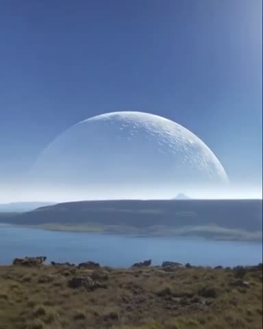 Lua em eclipse visto do Ártico, em 30 segundos.