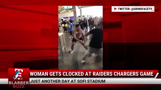 Woman Gets Clocked At Raiders Chargers Game