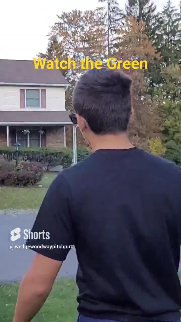 Crazy CLUTCH Shot around the Trees onto the Green | Backyard Golf Course