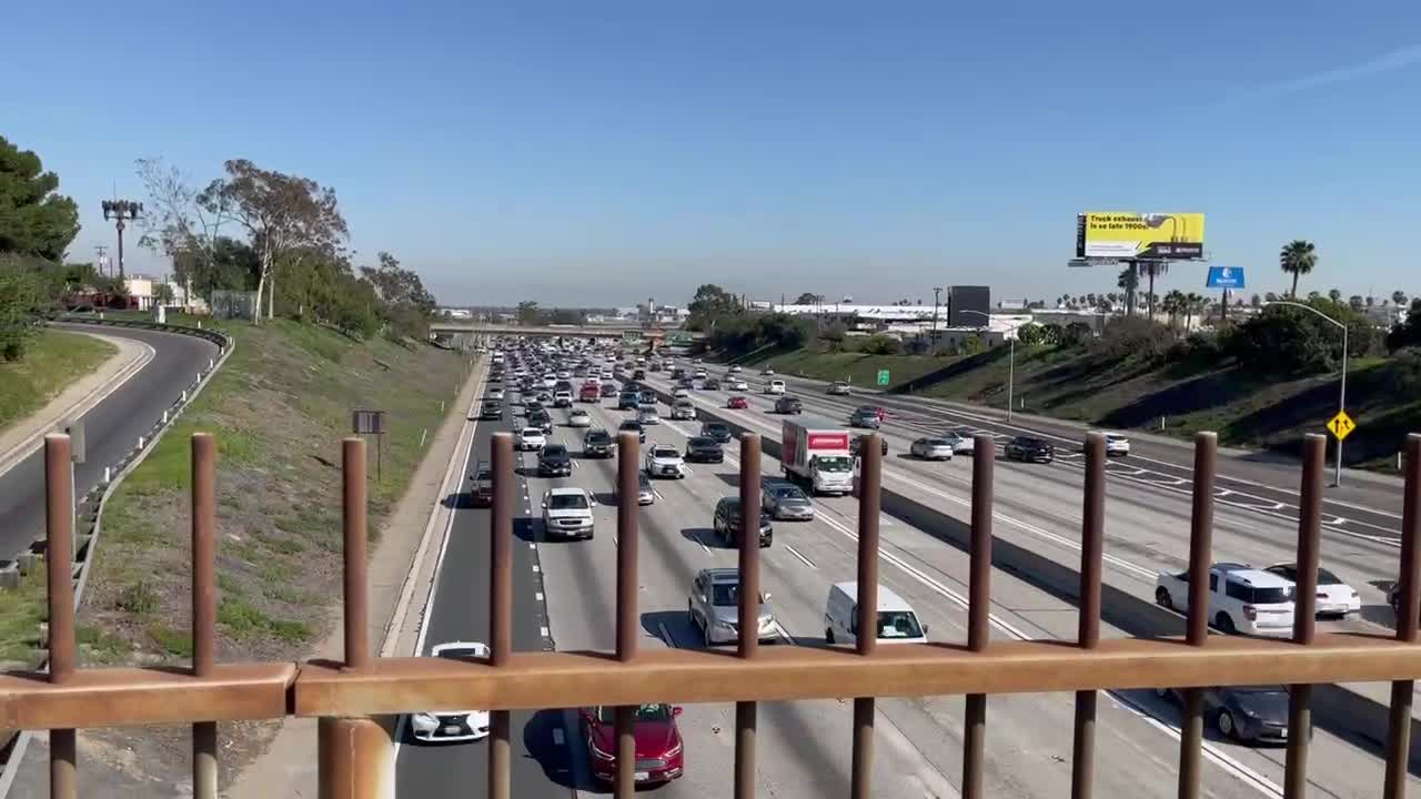 Freedom Fighters in California Overpass