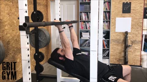 Swiss Bar Low Incline Press