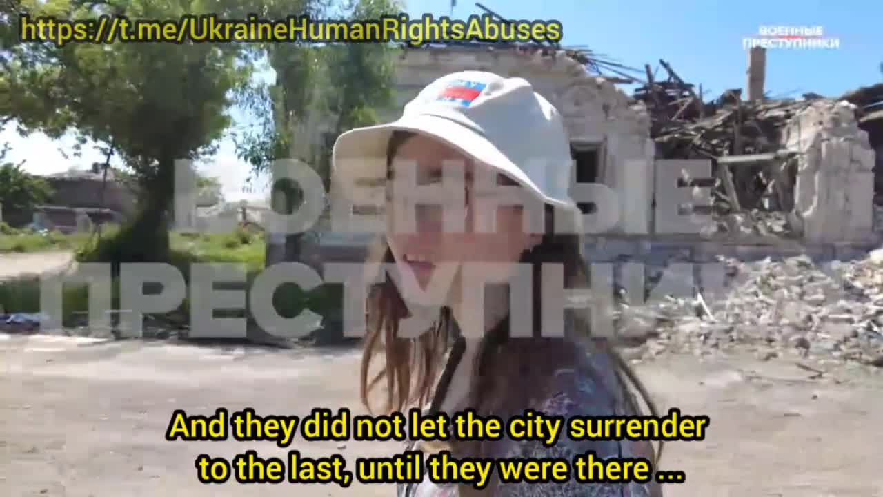 A girl from Mariupol told what the azov nazis were doing