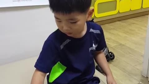 Toddler is as tough as a man