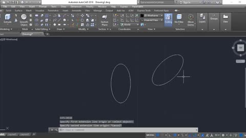 Ellipse Axis End on AutoCAD by Masroor Khan For Beginners