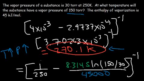 Clausius Clapeyron Equation Examples and Practice Problems