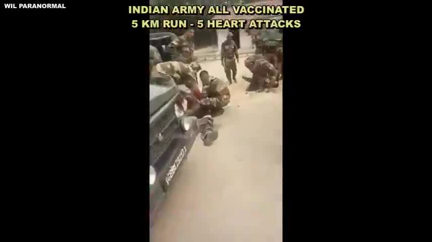 India: 5 soldiers collapse after run. Chest compressions given