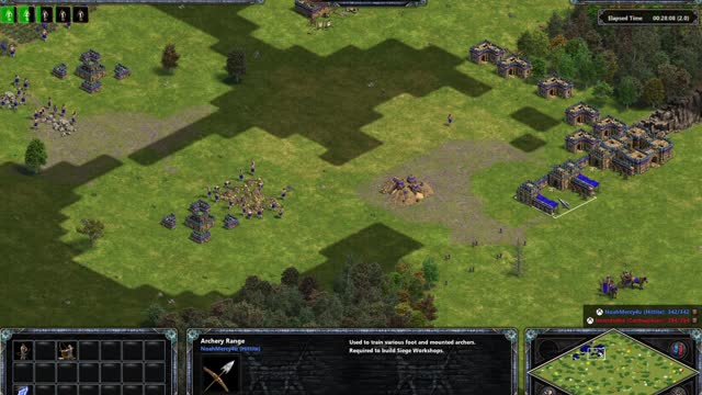 Age of Empires - 1 on 1 - Random Map - 30 min Victory