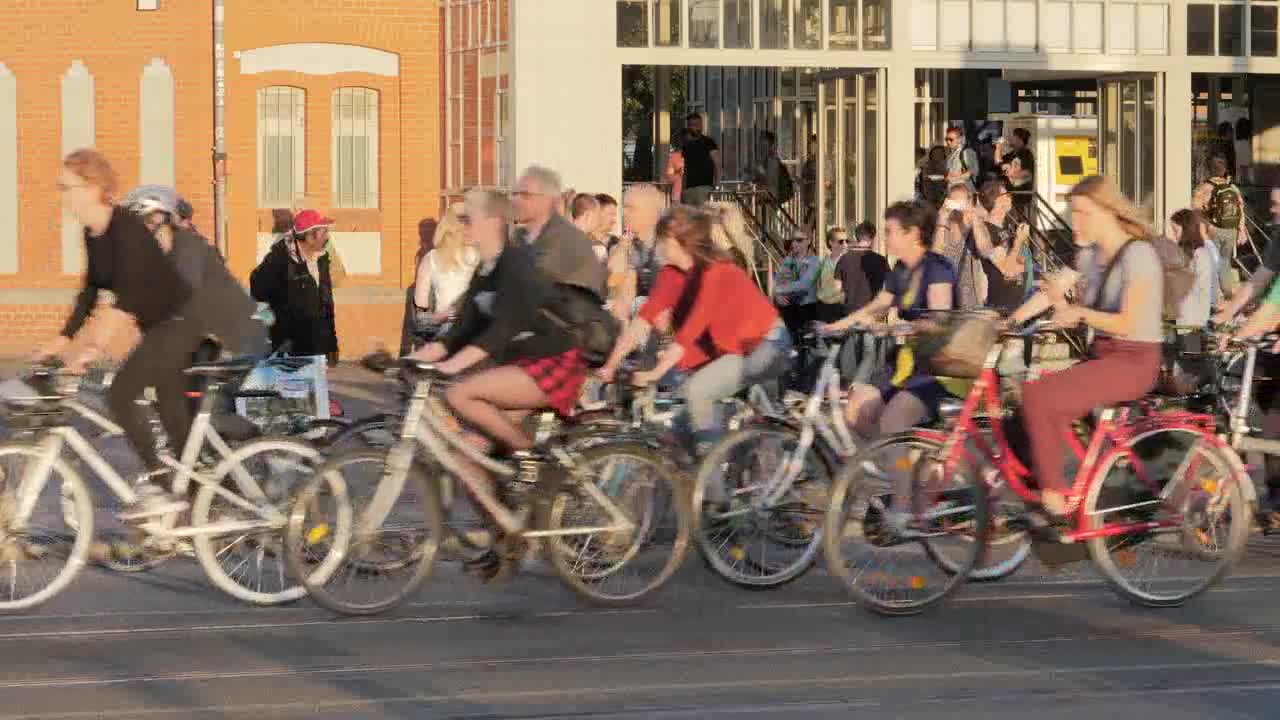 Group of Cyclists in Berlin